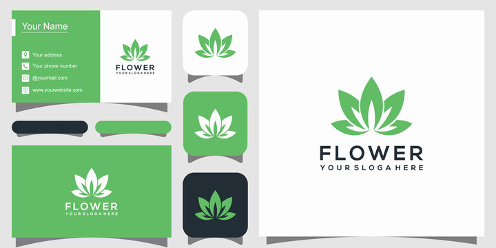 Lotus flower logo icon. linear style 