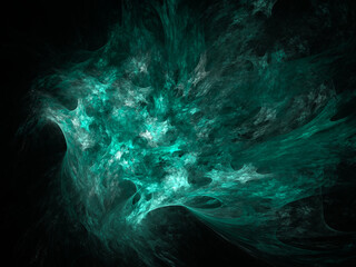 surreal futuristic digital 3d design art abstract background fractal illustration for meditation and decoration wallpaper