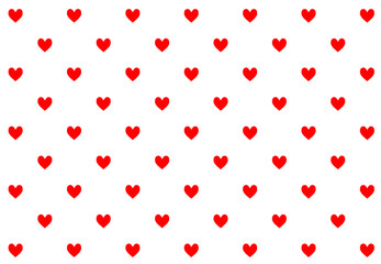 赤いハート模様の壁紙