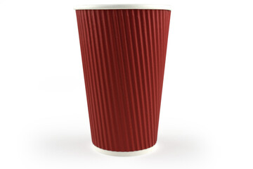 Vaso para café de caron reciclado con textura vertical 