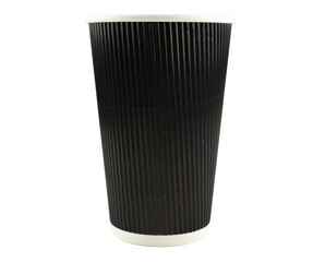 Vaso desechable con textura negro