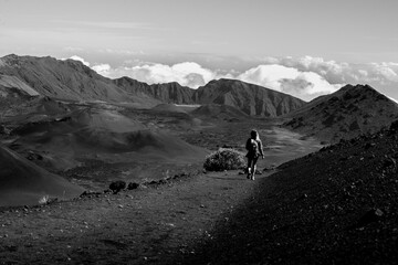 Hiking in Haleakala 