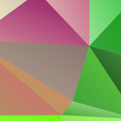 Abstract Multicolor Polygon Background Design, Abstract Geometric Origami Style With Gradient