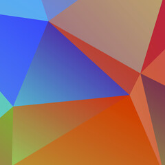 Obraz premium Abstract Multicolor Polygon Background Design, Abstract Geometric Origami Style With Gradient