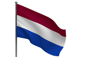 netherlands flag on pole icon