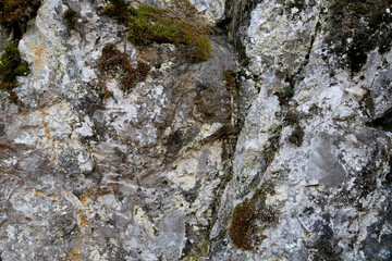 The texture of the rock. Mountain cliff of rock surface. Natural cave wall.