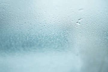 water drops on glass