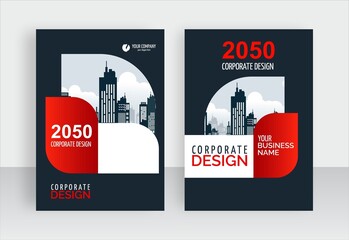 corporate business book cover now here, flyer template, brochure cover design, easy to edit your business name and text now edit easy