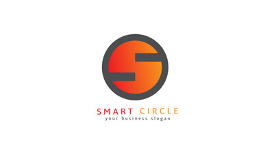 letter s logo design in circle. alphabet logo template. initial logo for company. vector