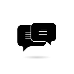 Speech icon Logo template vector illustration