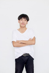 portrait young asian millennial man