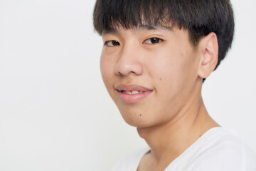 portrait young asian millennial man