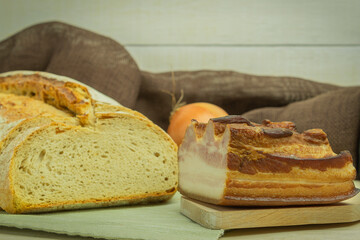 Homemade bread in the oven is simple and tasty