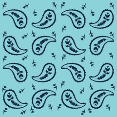 Fototapeta premium Illustration pattern paisley design for fashion application or other products