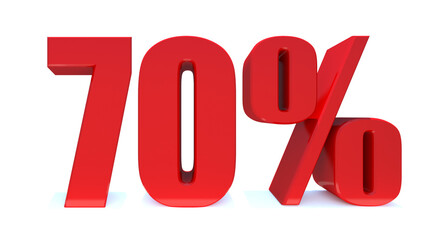 70 Percent off 3d Sign on White Background, Special Offer 70% Discount Tag, Sale Up to 70 Percent Off,big offer, Sale, Special Offer Label, Sticker, Tag, Banner, Advertising, offer Icon