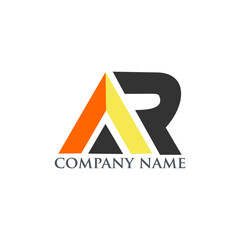 AR letter logo with a simple and elegant design is perfect for your business