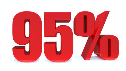 95 Percent off 3d Sign on White Background, Special Offer 95% Discount Tag, Sale Up to 95 Percent Off,big offer, Sale, Special Offer Label, Sticker, Tag, Banner, Advertising, offer Icon