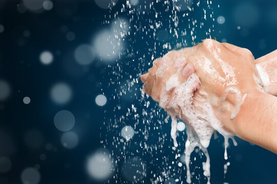 Human Washing Hands In Clean Water