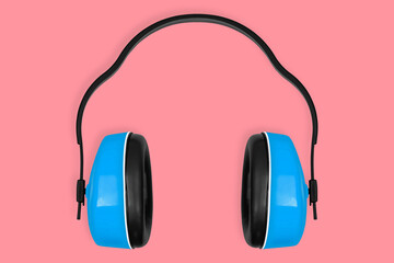 Background on the theme of silence, music or hearing safety.