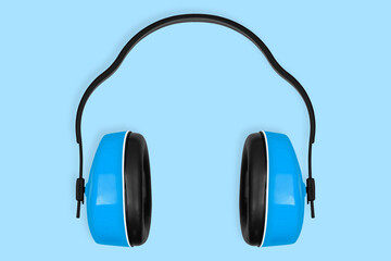 Background on the theme of silence, music or hearing safety.