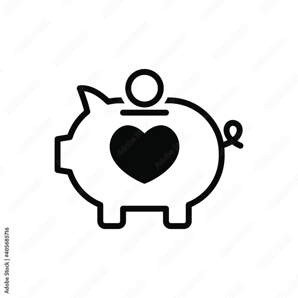 Poster Donation savings icon