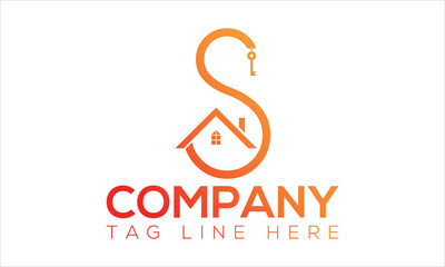  S letter creative real estate icon symbol