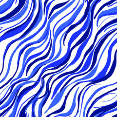 Wavy lines in different shades of color seamless background