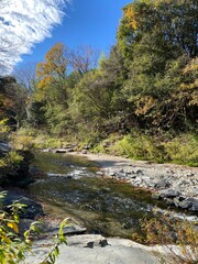 Natural scape in the Ranzan Valley in  Ranzan-Town, Hiki-District, Saitama Prefecture, Japan.