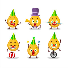 Fototapeta premium Cartoon character of oil with various circus shows