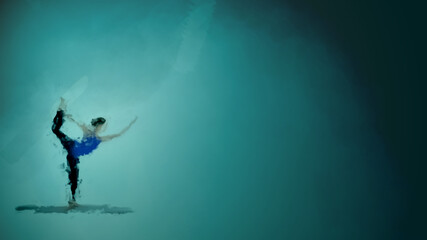 Illustration Water color paint yoga on green background. Yoga poses, asana. Healthy lifestyle and relaxation.