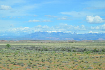 Great Basin desert and the La Sal Mountains, Moab, UT