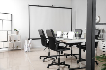 Interior of conference hall in modern office