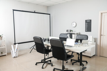 Interior of conference hall in modern office