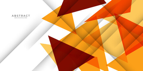 Yellow orange brown white abstract triangle background. Burning fire flames. Abstract background. Modern pattern. Vector illustration for design.