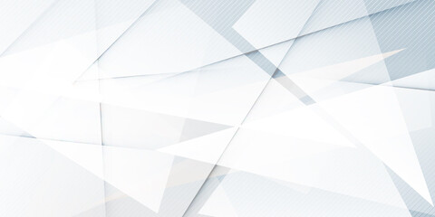 Obraz premium White triangle square shape abstract technology concept Background. Minimal Geometric vector illustration. White abstract presentation background 
