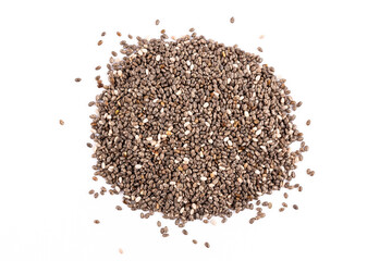 Chia seeds Isolated on white background