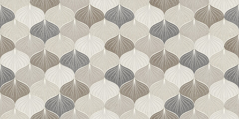 brown and ivory color shell pattern for wall tiles and wallpaper design - 405702539