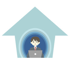 テレワーク　リモートワーク　困る男性