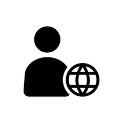Globe user icon