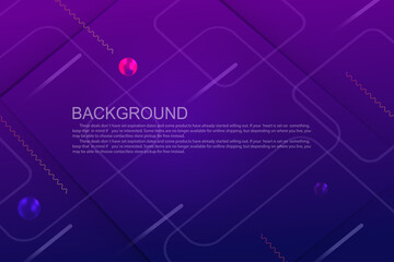 Blue geometric background with gradient, square light frames, oblique stripes