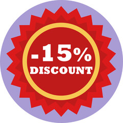 Discount offer tag icon. Shopping coupon symbol. Sale label tag with percentage sign. Black Friday discount banner or coupon. Vector shopping label