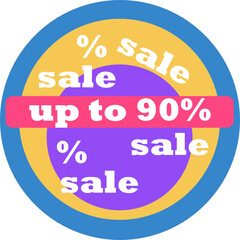 Discount offer tag icon. Shopping coupon symbol. Sale label tag with percentage sign. Black Friday discount banner or coupon. Vector shopping label