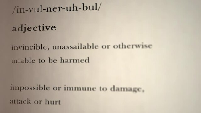 Invulnerable Definition