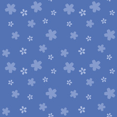 小さい桜の花　背景素材　シームレスパターン