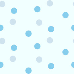 斜線の水玉シームレスパターン　背景素材　水色
