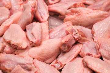 Fresh chicken wings - Raw Chicken wing marinated sauce in bowl. For cooking fried, Is delicious food.