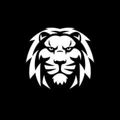 Lion head luxury logo icon template. Elegant lion logo design. Elegant lion symbol vector illustration