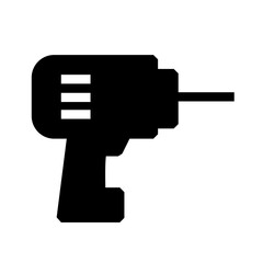 screwdriver machine logo or illustration with solid stroke style vector design. perfect use for web, mobile app, pattern, design etc.