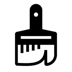 brush paint logo or illustration with solid stroke style vector design. perfect use for web, mobile app, pattern, design etc.