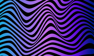 Abstract striped background. Optical art. Vector illustration.	